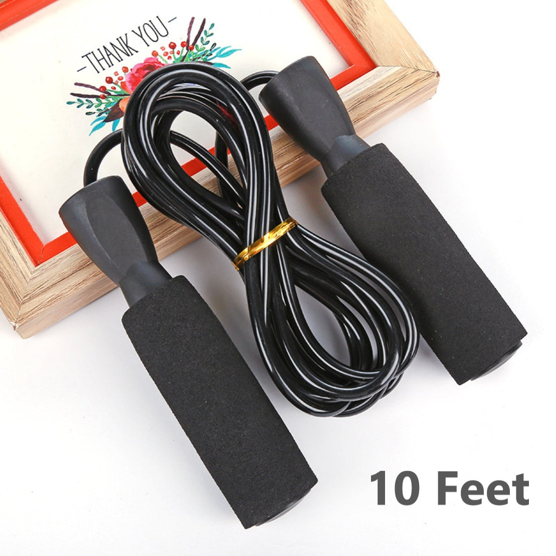 Adjustable Speed Jump Rope with Bearings – Tangle-Free Fitness Skipping Rope