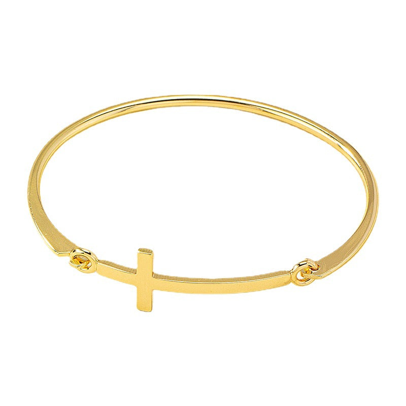Classic Western-style Cross Bracelet For Women With A Clasp