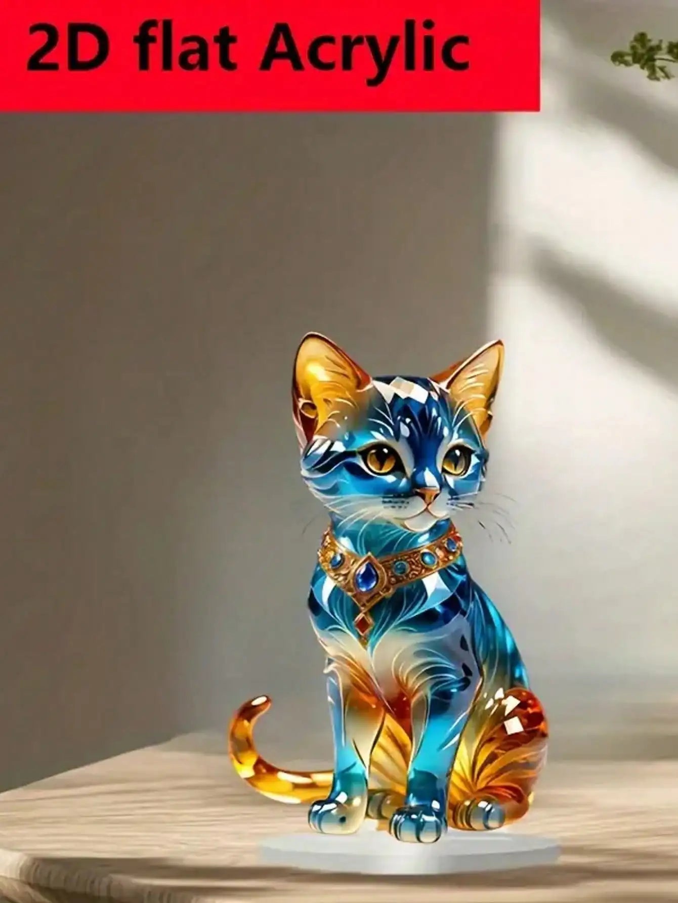 ⭐ Elegant Handcrafted Cat Sculpture – Luxury Home Décor Figurine