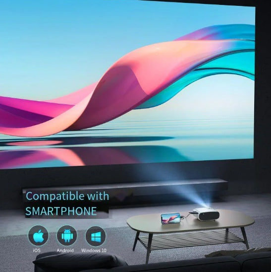 Mini HD  Smart Projector 1080P with 5G Wifi & 4K Support
