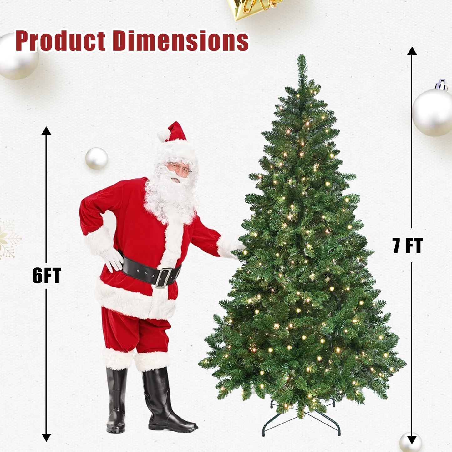 PE & PVC Artificial Christmas Tree – Christmas & Holiday Decorations (6FT / 7FT / 9FT)